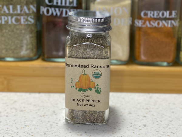 Gourmet Organic Black Pepper, Ground